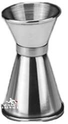 CHFYIJYHM Jigger a Doppia Barra, Doppio Jigger in Acciaio Inossidabile 304 Ampia Apertura, for un'efficiente erogazione di Cocktail, Aspetto Lucido, Facile Pulizia(Silver 30-50ml)