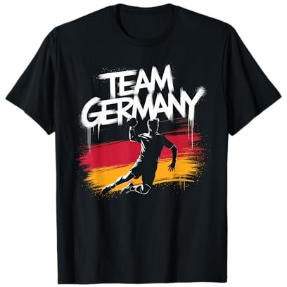 Handball Deutschland Trikot Handballspieler Handballspiel T-Shirt