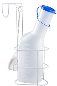 Urinflasche für Männer 1000 ml – Mit Betthalter – Autoklavierbar bis 121°C – Mit Deckel & Graduierung 1 Stück