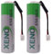 2-Pack XL-060F AA 3.6V Lithium Battery 2400mAh for Alarm Systems Tracking Devices Meter with Plug