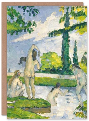 Artery8 Paul Cezanne Art Card Bathers in River Oil Painting