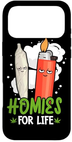Hülle für iPhone 17 Pro Max Homies for Life Marihuana Weed Cannabis 420