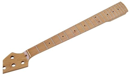 Manche Guitare Guitare basse électrique 5 cordes 21 frettes, manche en érable, touche, largeur du sillet 46 mm