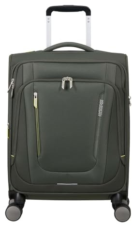 American Tourister Trolley Wanderlite Spinner Exp. TSA Dark Khaki tannengrün 56cm