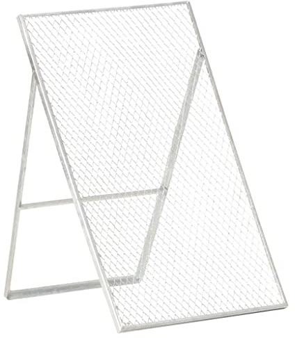 Runheo Gartensieb verzinkter Stahl 60 x 75 x 89 cm stabil mit klappbarem Winkelrahmen multifunktional für Kompost, Bodenfilter, Schubkarrenaufsatz zur Gartenpflege, Beet, Hochbeet, Rasen, Terrasse