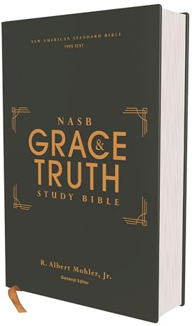 NASB, The Grace and Truth Study Bible (Trustworthy and Practical Insights), Hardcover, Green, Red Letter, 1995 Text, Comfort Print