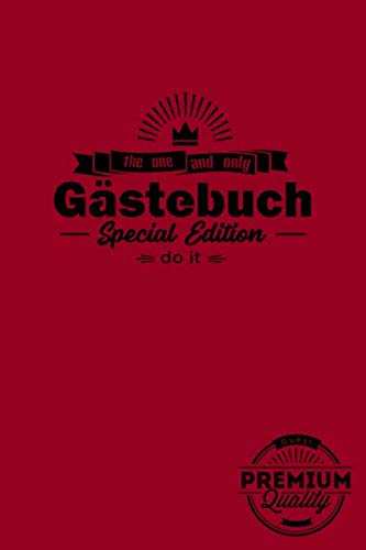 The one and only Gästebuch - Special Edition - Do it: Gästebuch fürs Klo | WC Lektüre für das stille Örtchen | von Gästen auszufüllen | Ausfüllalbum ... Freundebuch | ca. A5 Softcover-Buch