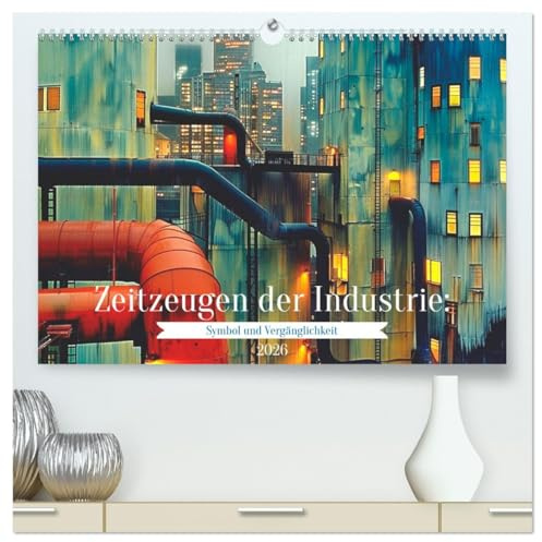 Zeitzeugen der Industrie: Symbol und Vergänglichkeit (hochwertiger Premium Wandkalender 2026 DIN A2 quer), Kunstdruck in Hochglanz: Die Ästhetik verfallener Gebäude (CALVENDO Technologie)