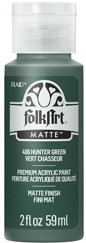 FolkArt Acrylic Paint in Assorted Colors (2 Ounce), 406 Hunter Green