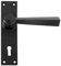 From the Anvil Black Straight Lever Lock Set