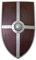 Battle-Merchant Wappenschild aus Holz mit Stahlbeschlägen - Schild