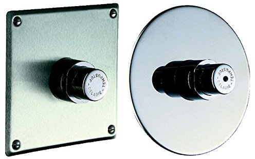 Robinet temporisé TEMPOSTOP à encastrer pour tous types d urinoirs - avec rosace inox Ø 130