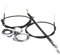 SING F LTD Komplettes Set BMX Gyro Bremszüge vorne hinten (oben + unten) mit Spinner-Rotor