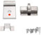 Rotation Verrou Loquet Porte en Alliage de Zinc avec Vis Boulons Catch Verrou de Porte de Sécurité Loquet Boulon de Porte avec Indicateur de Vissage pour Maison Salle de Bains