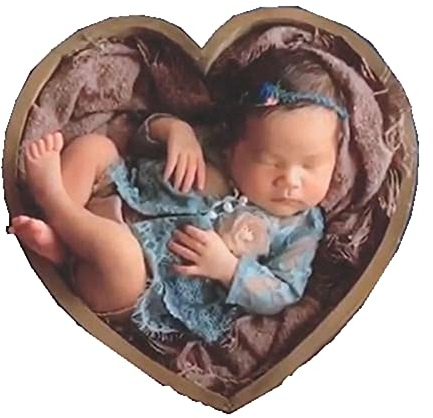 Neugeborene Fotografie Requisiten Kinderbett, Baby Foto Kleines Liebesform Holzbett Neugeborene Requisiten Bett Posiert Requisiten Fotostudio Krippe Requisiten Für Foto-Shooting Posiert Baby Fotografi