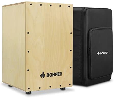 Donner Percussion Cajon Drum Box Full Size DCD-1 mit Tasche