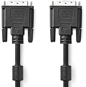 DVI Cable | DVI-D 24+1-Pin Male | DVI-D 24+1-Pin Male | 2560x1600 | Nickel Plated | 3.00 m | PVC | Black | Polybag