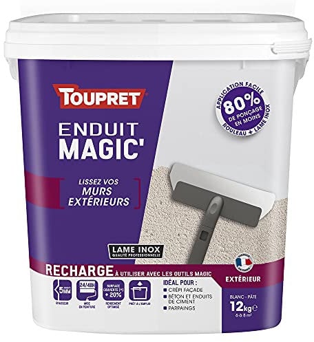 Enduit Magic Extérieur TOUPRET Recharge 12kg - MAGEX12