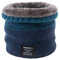 MoreChioce Unisex Strickschal, Winter Warm Schlauchschal Loop Schal Gestrickter Nackenwärmer Windstopper-Schal mit Fleece innen Hals Warmer zum Skifahren Motorrad Radfahren Wandern,Blau #A