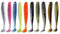Njord Kalastus Zander Gummiköder Set | Gummiköder Zander in 8 fängigen Farben | Dropshot geeignet | Mini Gummifische Set | Ultra Light Gummi Köder für Forelle, Barsch, Zander (10 Stück 10cm)