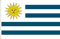 BANDERA DE URUGUAY. CALIDAD RASO MEDIO. MEDIDA GRANDE 150X90