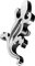 PIERCINGLINE Titan Schraubaufsatz mit Gewinde 0,9 mm GECKO Piercing Aufsatz Ersatz Silberfarben