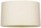 Contemporary and Sleek Cream Linen Fabric Oval Lamp Shade 60w Maximum | 30cm Width | for Table Lamp, Wall or Pendant Light Fitting | Inner Cotton Lining by Happy Homewares