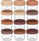 12-Pack Babybrei Einfrieren Behälter Glas - Beikost Baby Zubehör, Mikrowellen Babybrei Behälter, Lecksicher Babynahrung Behälter, Beikost Einfrieren Behälter, Babynahrung aufbewahrun (Terracotta)