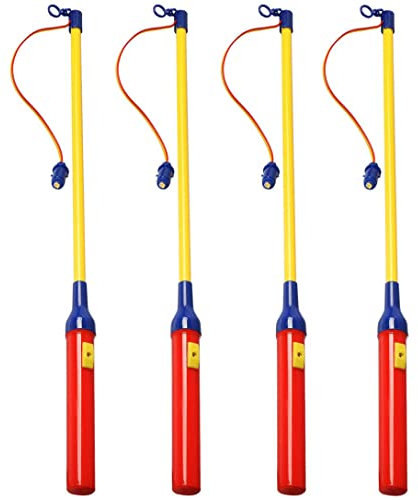 Koopower 4 Pack LED Laternenstab, Elektronischer Laternenstab für Partys, Geburtstage, Halloween, Weihnachten und Mehr