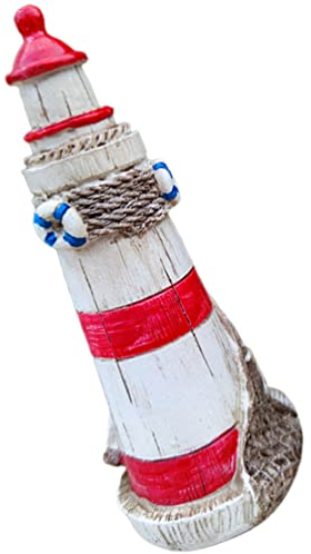 BESPORTBLE Sandkasten-miniaturen Leuchtturm Dekor Meditations-Leuchtturm-Modell Leuchtturm Lampe Rustikaler Ozean-Leuchtturm Leuchtturmverzierung Am Strand Faro Wohnkultur Harz Regal Aquarium
