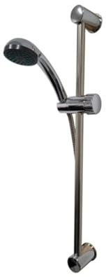Stangenbrauseset Duschgarnitur inkl. Halterung Schlauch Handbrause Duschen Silber 1/2 chrom