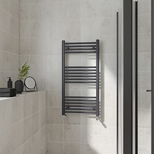 Warmehaus Straight Heated Towel Rail Anthracite Radiator 1000x500mm