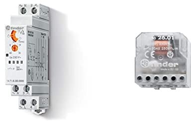 Temporizzatore Luce Scale Tipo 147182300000Pas - Serie 14 Finder & Relè ad impulsi Tipo 260182300000PAS - Serie 26