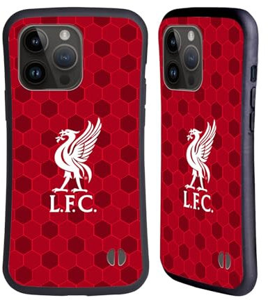 Head Case Designs Officially Licensed Liverpool Football Club Red Crest & Liverbird 2 Hybrid Case Compatible With Apple iPhone 15 Pro Max