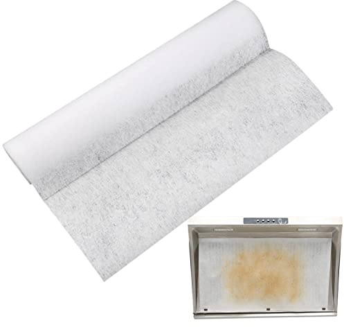 MAIDONG Carta per cappa da cucina | 10 m di ricambio per filtro grasso per cappe da cucina per filtrare il grasso per cappe da cucina