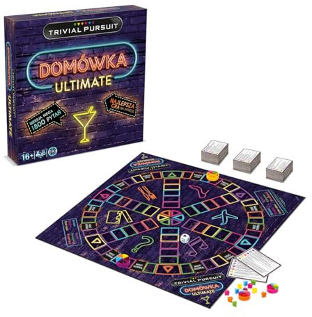 TRIVIAL PURSUIT Hof Ultimate Kartenspiel aber mit Brettausführung, tolles Geschenk für Party, Häuse, Party-Spiel, mehr Fragen
