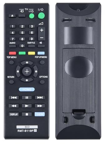 GOUYESHO Télécommande de Rechange RMT-B119P pour Lecteur Sony pour Blu-Ray BDP-S1100 BDP-S4100B BDP-S1100B BDP-S490 BDP-S390 BDP-S590 BDP-S3100 BDP-S5100 BDP-S4100 BDP-S390B pour télécommande Sony
