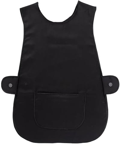 LINEN CLOSET Womens Tabards with Pockets for Men Ladies Cleaning Catering Chef Kitchen Aprons Unisex Hygea Tabard Apron Work Tabards