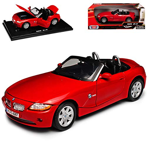Motormax B*M*W Z4 E85 Cabrio Rot 1. Generation 2002-2008 1/18 Modell Auto