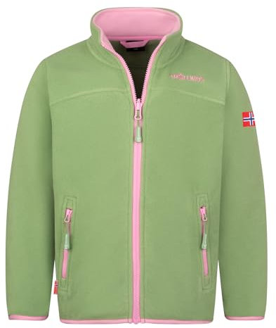 Trollkids Girls Oppdal Jacket XT 128, Pistachio Green