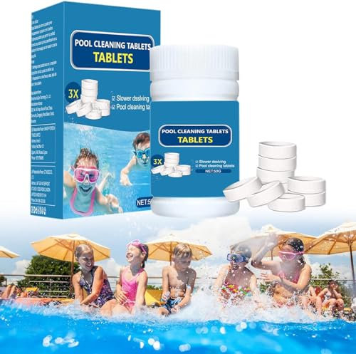 Pool Cleaning Tabletes,Multifunction Compressa per la Pulizia della Piscina,50g