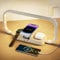 CRLL Bedside Lamp with Wireless Charger - Stepless Dimming & 5 Color Mode Touch Control Table Lamp, Nightstand Lamp with 3-in-1 Charging Station for iPhone Series/AirPods/iWatch (Wood)