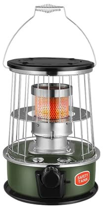 Portable Kerosene Stove Heater Outdoor Ice Fishing Camping Home Diesel Fuel Oil Kerosene Heating Grill Stove Indoor(Set A)