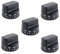 Kochenty 5X PB010099 Backofen-Thermostatknopf Als Ersatzteil und Kompatibel mit Den Modellen AP5315393, 810983, Schwarz