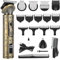Apiker Haarschneidemaschine Set Profi, Haarschneider Herren mit 9 Führungskämme, Barttrimmer Herren, Schnurloser Haartrimmer, Nasenhaartrimmer, Körperhaartrimmer 6 in 1, USB Aufladbar, LED Anzeige