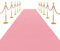 SK Studio Rosa Teppich Läufer Eventteppich Hochzeitsteppich VIP Event Teppich Rutschfester Red Carpet Empfangsteppich, 1 x 5 m