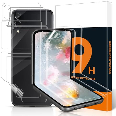 Carantee 2 Pièces Doux TPU Verre Trempé pour Samsung Galaxy Z Flip 3 5G, Anti-bulle HD-Clair Galaxy Z Flip 3 Doux protection écran, Sensible au Toucher Film souple vitre protection pour Z Flip 3 5G