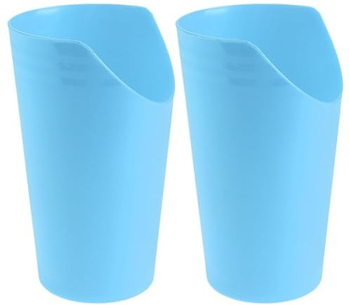 TOVINANNA 2 Pièces Gobelet à Découpe Nasale - Verre de Soins pour Personnes Âgées et Alitées, Tasse Anti-Renversement Dysphagie, Aide à Boire Ergonomique pour Adulte Handicapé