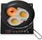 HOMCOM Placa de inducción Hob 1 placa Placa de inducción portátil con 10 niveles de potencia y ajustes de temperatura, 2000 W, temporizador, bloqueo para niños, negro