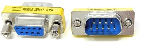 1pcs. D9 Male to D9 Female 9-Pin VGA Serial RS232 Adapter Converter, DB9 Gender Changer Port Saver for Serial Devices and Communication Equipment